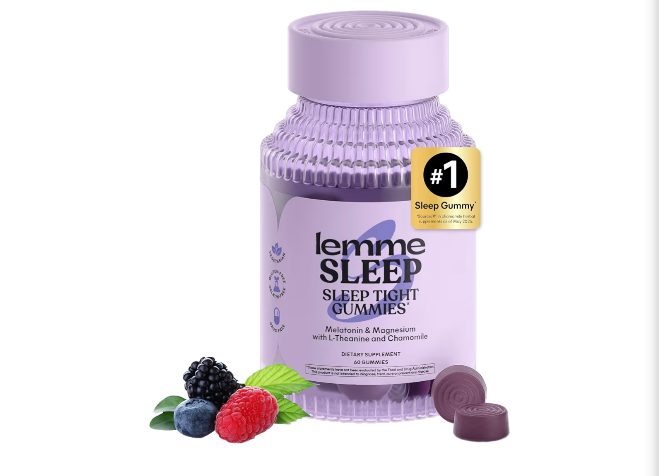 Lemme Sleep Melatonin & Magnesium Gummies